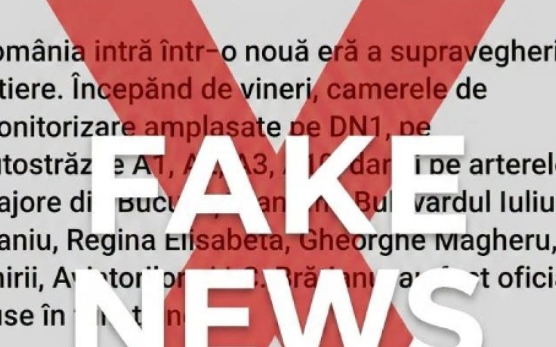 MAI: Fake news despre monitorizarea traficului, demontat cu argumente