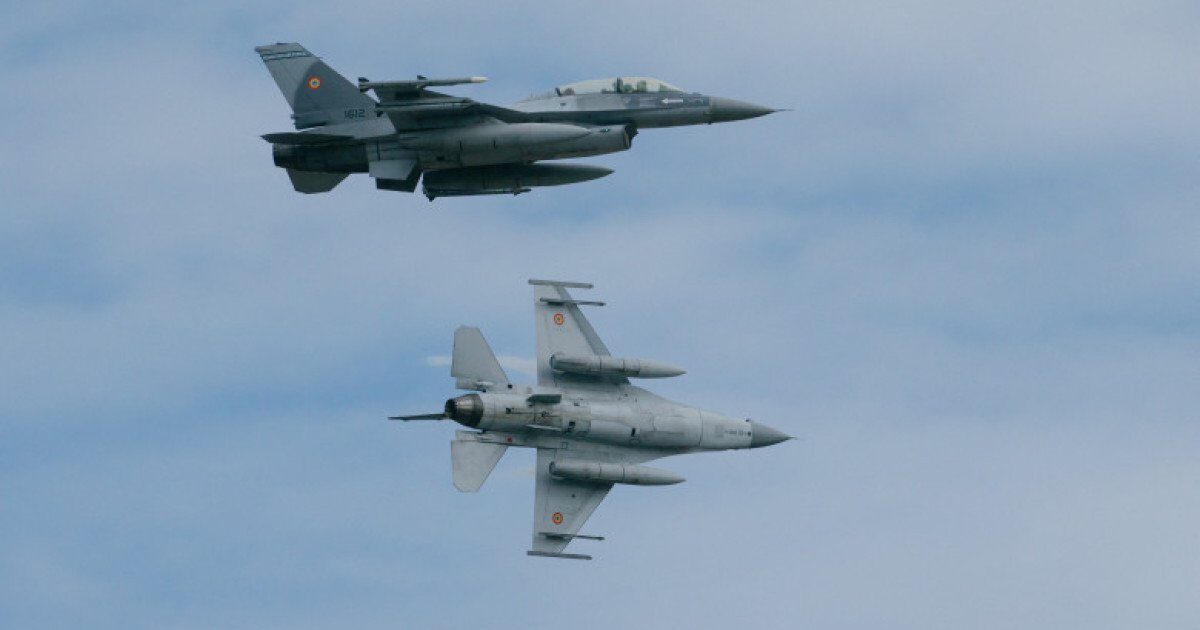 RO-Alert în Tulcea: Avioane F-16 de la Fetești, deasupra județului dimineață