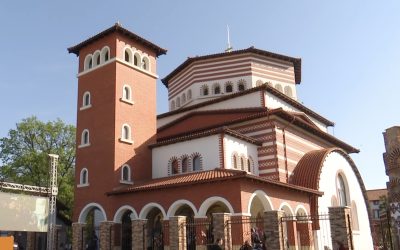 Capul Sfântului Gheorghe, adus din Sfântul Munte la Pantocrator Teleorman