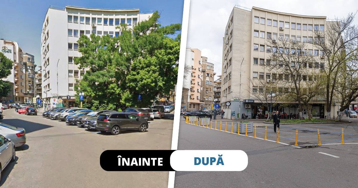 Două piațete din centrul Bucureștiului, redeschise pietonilor