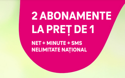 Telekom România: Abonamente nelimitate la preț de 1