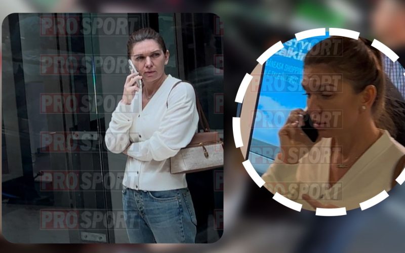 Simona Halep, îngândurată la shopping