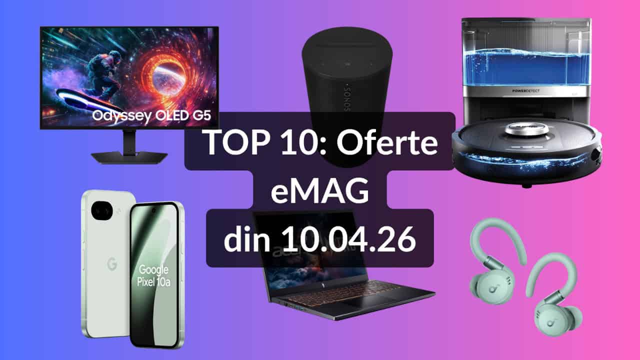 Top 10 eMAG: Căști Anker, telefon Android mid-range și boxă Sonos pe lista!