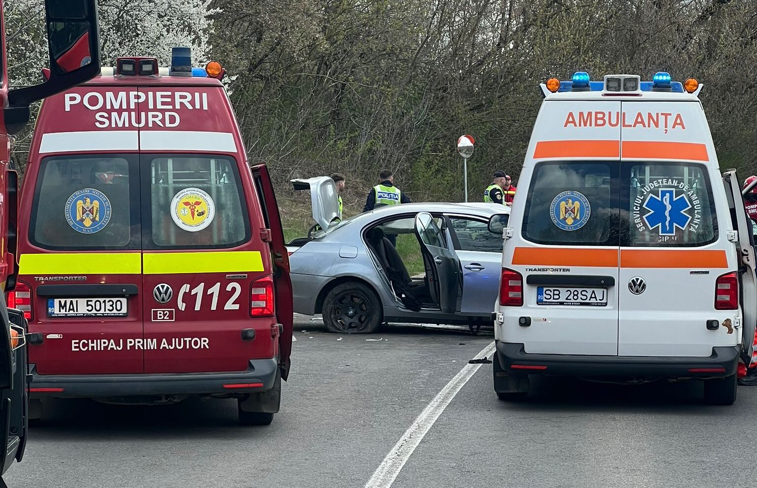 Accident grav la ieșire din Mediaș spre Moșna: Victime multiple