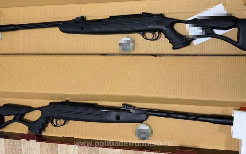 Alertă pe Aeroportul Cluj-Napoca: Arme cu aer comprimat și proiectile, descoperite într-un colet