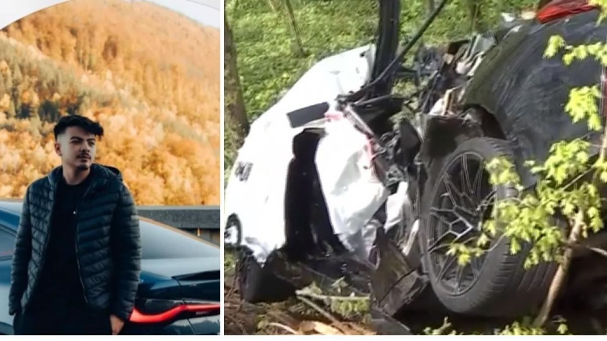 Impact violent în Snagov: Mașină făcută praf după ce a rupt un copac. Viteza: 140 km/h