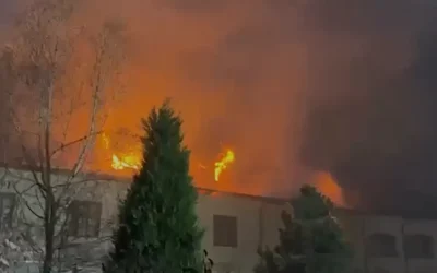 Incendiu de Paște la Mănăstirea Bistrița: 10 autospeciale luptă cu flăcările în Vâlcea