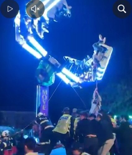 Caransebeș: Coșmar la carusel – 17 copii blocați, 6 cu atac de panică