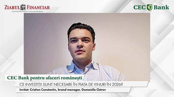 Cec Bank, credit pentru afaceri românești: Vinurile Domeniile Ostrov, succes răsunător în online