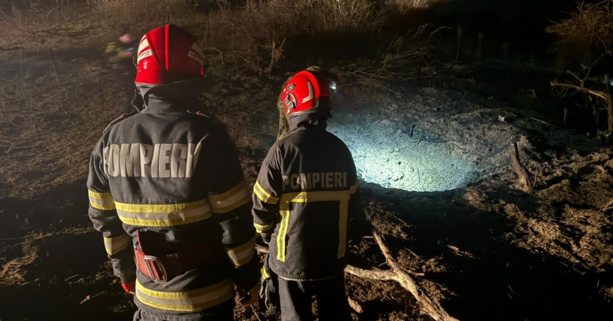 Dronă rusească prăbușită în județul Tulcea, după atacurile asupra Ucrainei