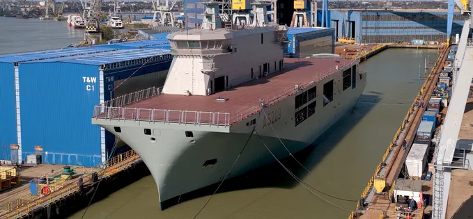 Damen Galați, performanță uriașă: A construit un portavion pentru Olanda