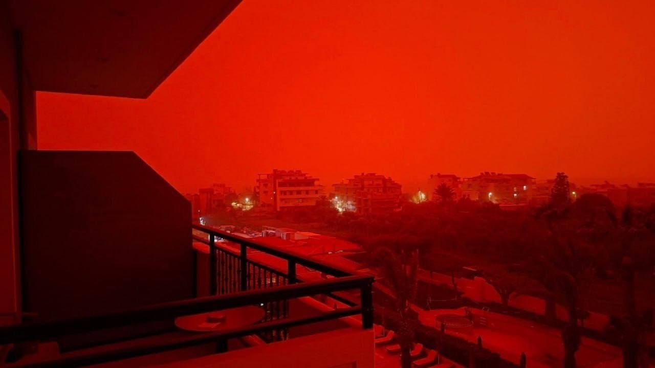 Praful saharian ajunge în Creta: Cerul insulei, acoperit de praf