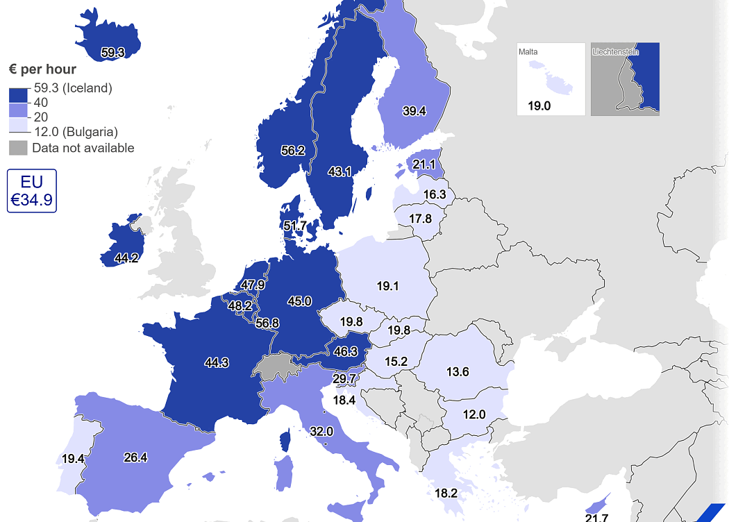 Românii muncesc mai mult decât media UE, dar sunt plătiți mizerabil