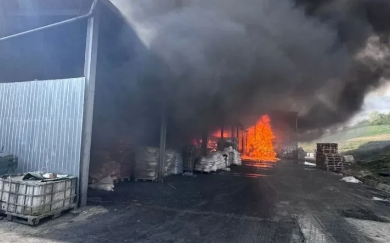 Incendiu puternic în Sălaj: Ro-Alert a alertat populația