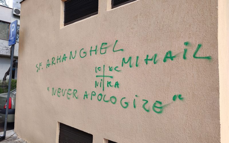 Noi mesaje neolegionare, tot pe zidurile din București