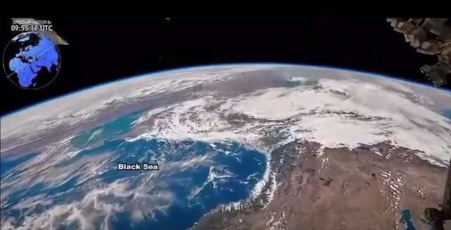 Imagini SPECTACULOASE din spațiu: Marea Neagră, văzută de Orion! Ambasada României a prezentat VIDEO