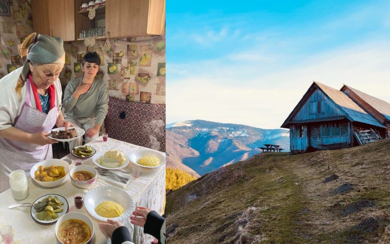 Maria Hoadrea, bunica din Țara Colibelor, îi așteaptă pe turiști cu bucate alese