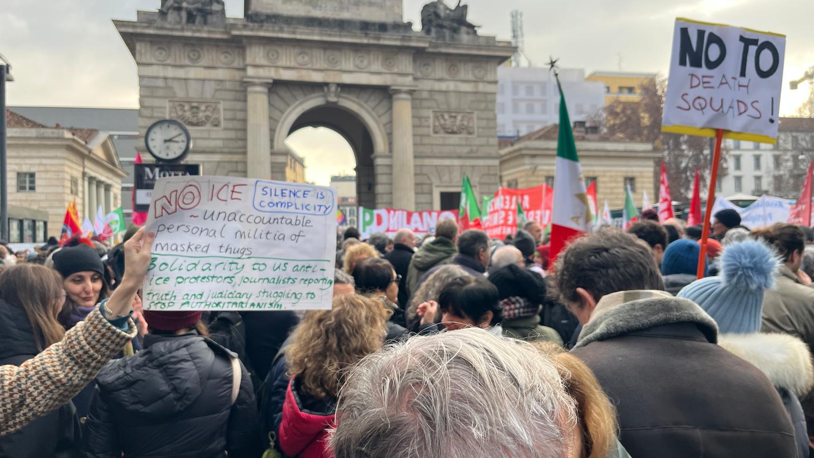 Naționaliștii eurosceptici protestează la Milano față de migranți și UE