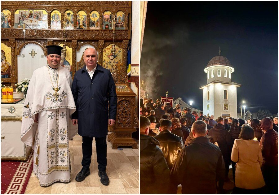Bolojan, la Înviere în Bihor: Premierul, prezent la slujbă în Sânmartin