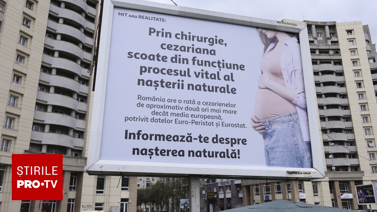 București: Colegiul Medicilor, ACUZAȚII GRAVE despre panourile cu cezariene!