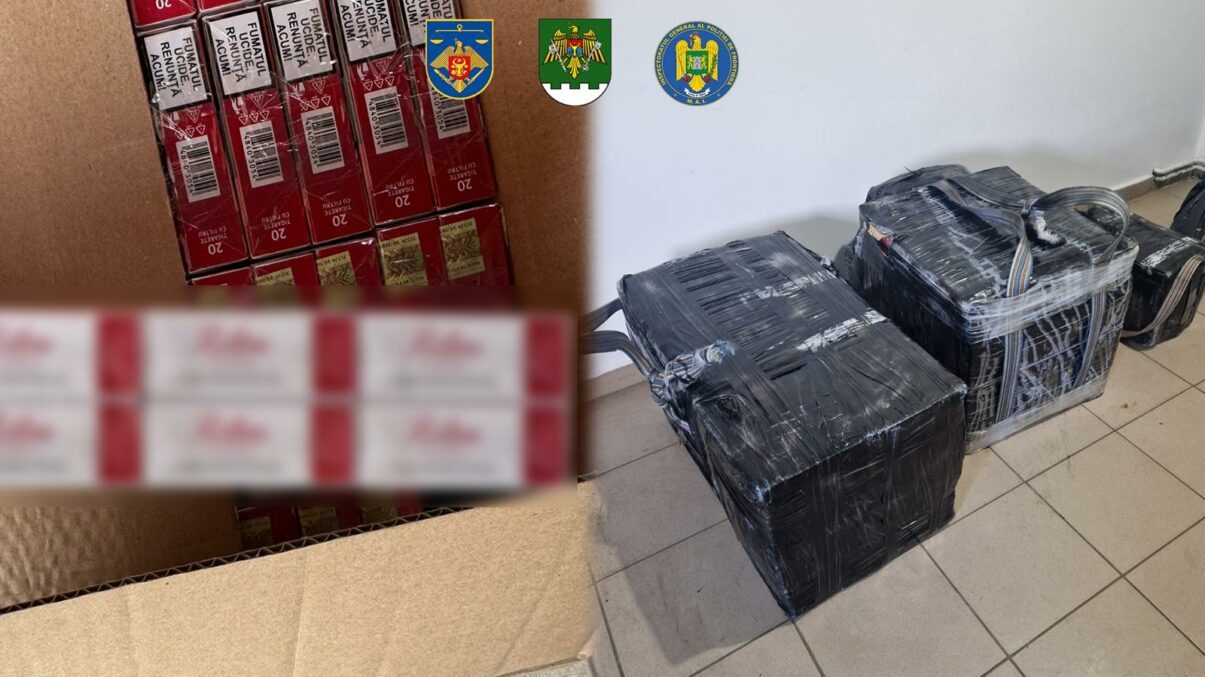 Rețea de contrabandă cu țigări, lovită în Republica Moldova: Poliția de Frontieră Română, implicată