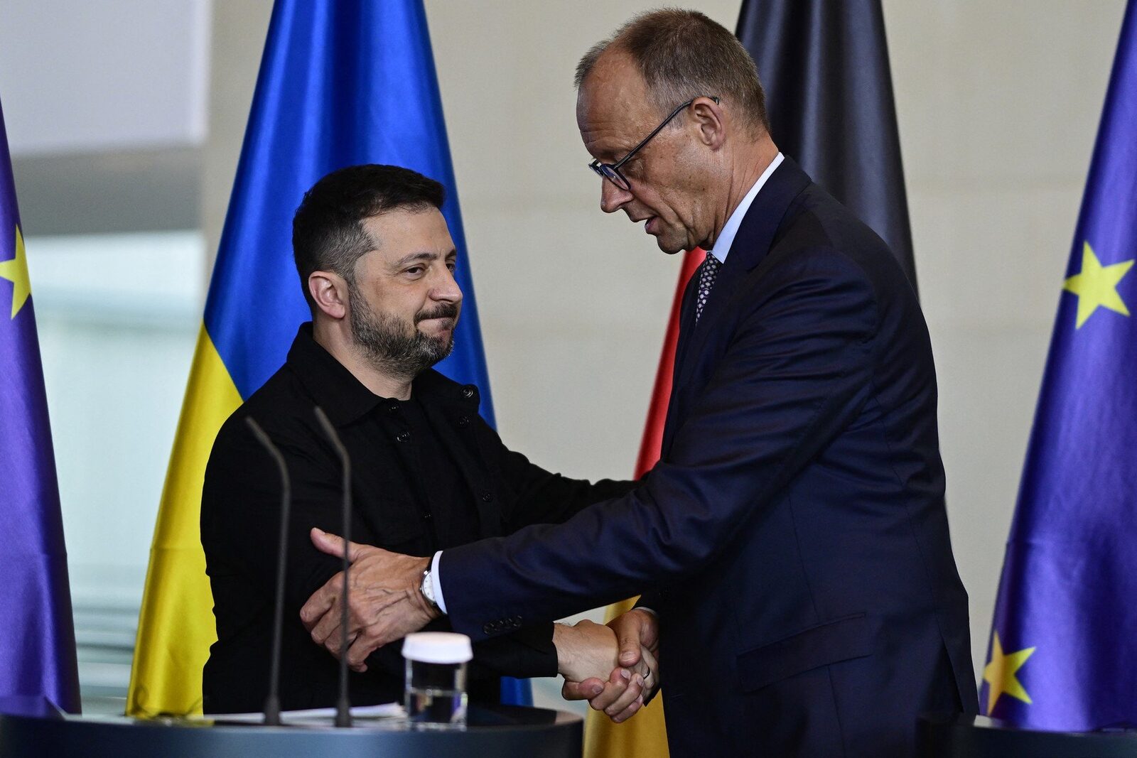 Zelenski, la Berlin: Dialog IMPORTANT cu Friedrich Merz despre război