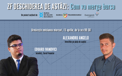 Bursa, la start: Alexandru Angelo analizează azi, la 09:30, piețele