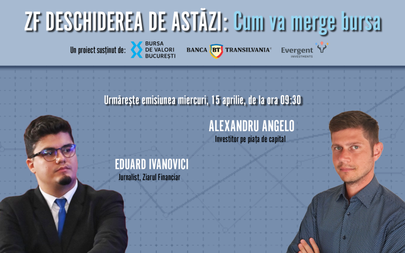 Bursa, la start: Alexandru Angelo analizează azi, la 09:30, piețele