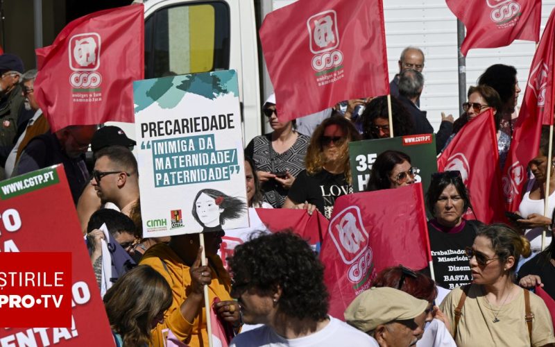 Mii de portughezi au ieșit în stradă la Lisabona, furia față de reforme