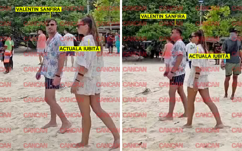 Valentin Sanfira, uitare rapidă? Artistul, cu o sosie a Codruței Filip