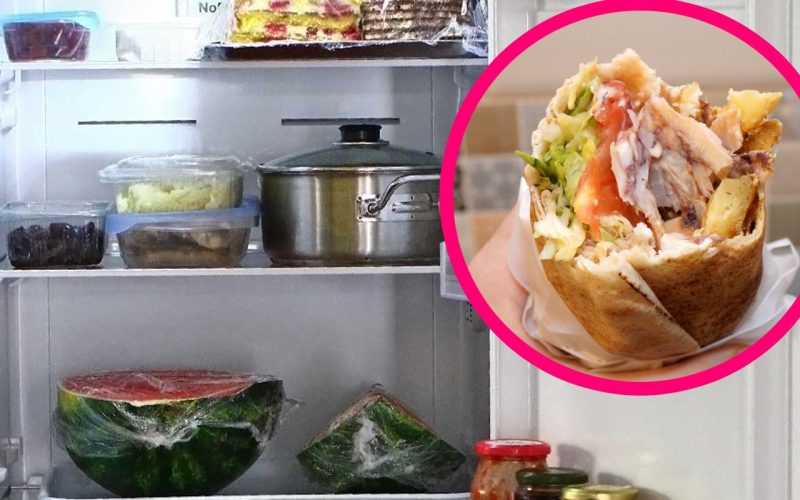 Shaorma „cu de toate” la 24h în frigider: Riscuri și când o arunci