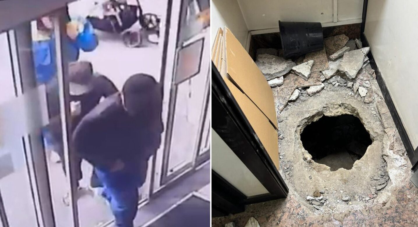 Hoții din Napoli, jaf ca-n filme: Au golit o bancă prin canalizare