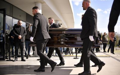 Mircea Lucescu, omagiat la București: Sicriul a fost depus pe Arena Națională