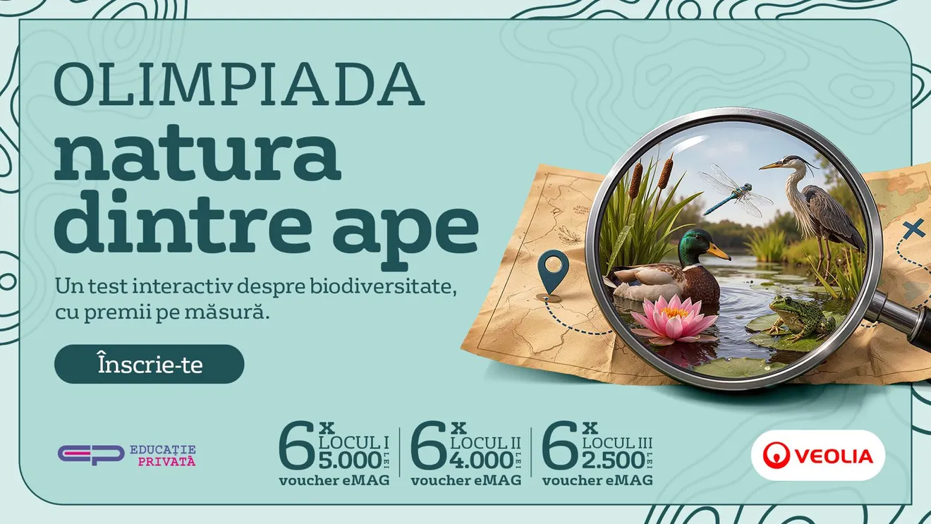 Veolia România readuce olimpiada de biodiversitate, „natura dintre ape”