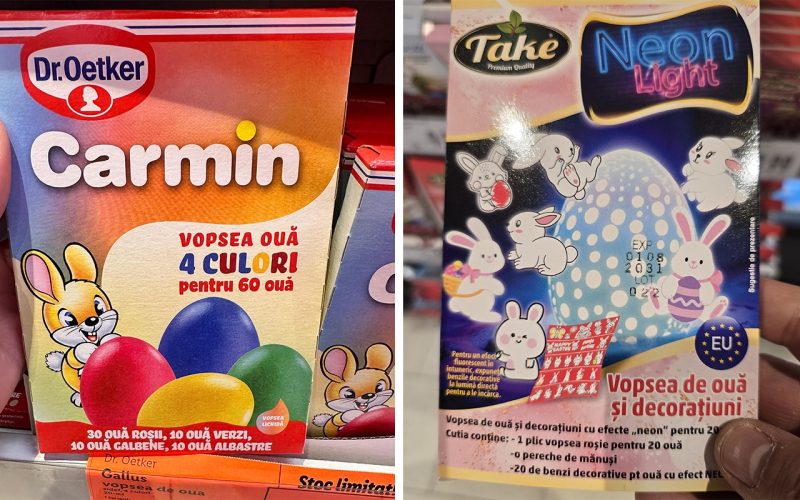 Din ce sunt, de fapt, vopselele de ouă de Paște de la LIDL și Kaufland?