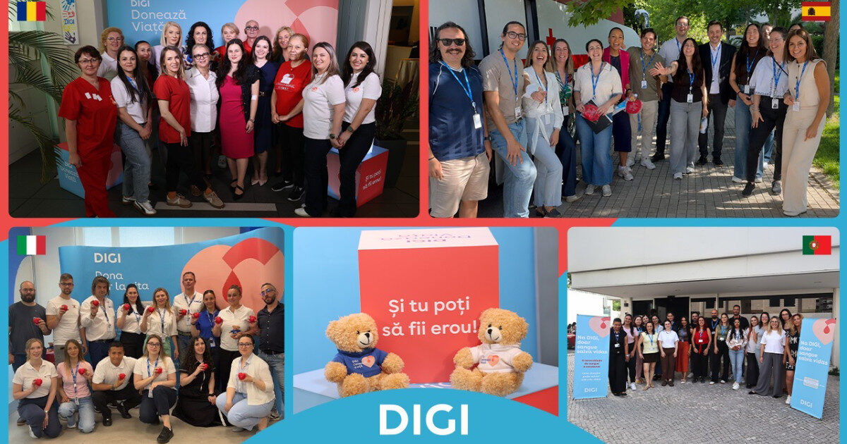 DIGI donează viață: Campania cucerește Europa, salvând mii de vieți