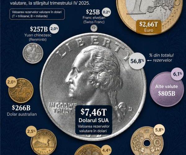 Dolarul american, rege incontestabil al rezervelor globale