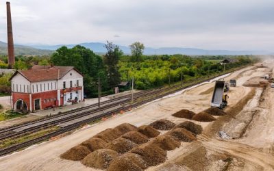 Linie feroviară din vest, 5 ani șantier masiv