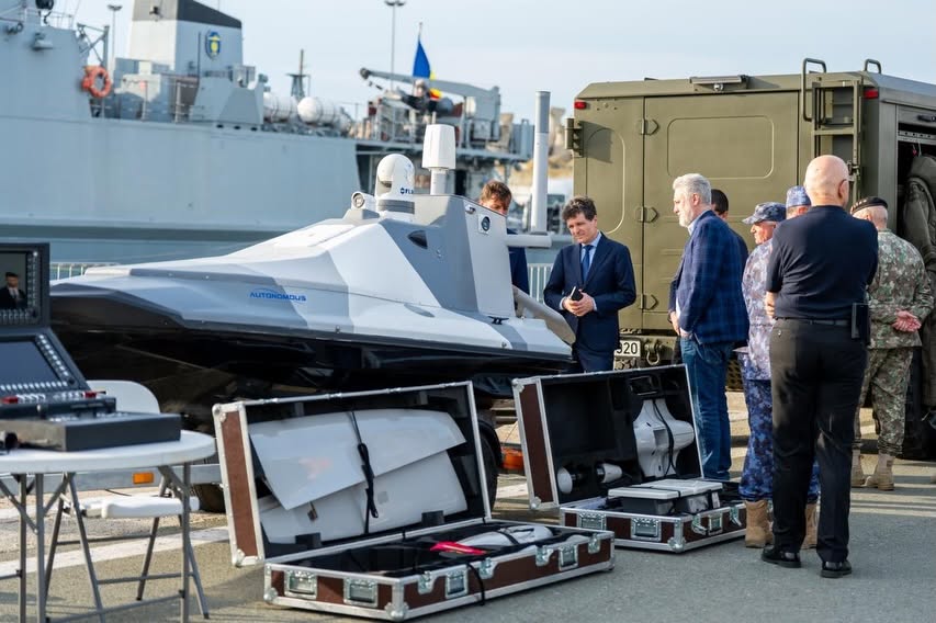 Nicușor Dan la naufragiul dronei din Portul Constanța