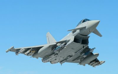 Alertă aeriană Tulcea: Două Eurofighter Typhoon interceptate