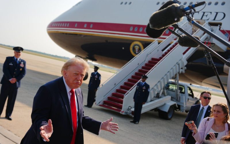 Trump flies on new Air Force One worth $400 million gifted by Qatar