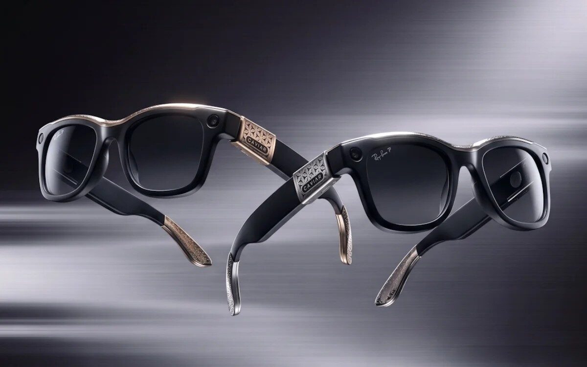 Caviar cu Ray-Ban de AUR și piele de crocodil