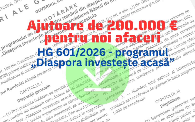 Diaspora investește acasă: 100 mil. EUR pentru afaceri noi în România