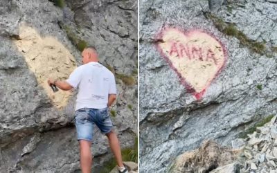 Arta pe Transfăgărășan: „Anna, ţine-ţi prostul acasă” irită țara