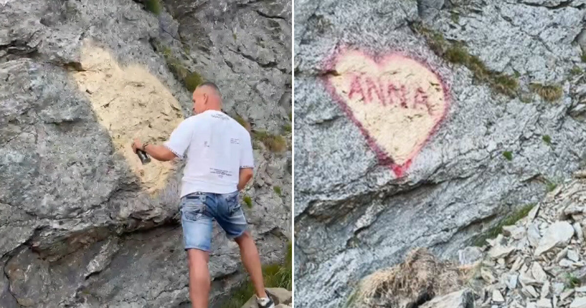 Arta pe Transfăgărășan: „Anna, ţine-ţi prostul acasă” irită țara