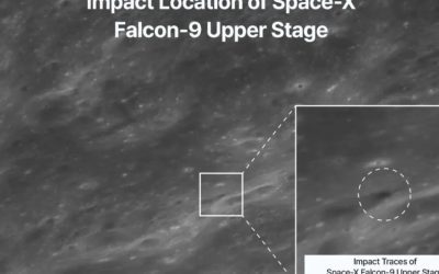 Craterul SpaceX de pe Lună, vizibil doar de pe Terra din acest motiv