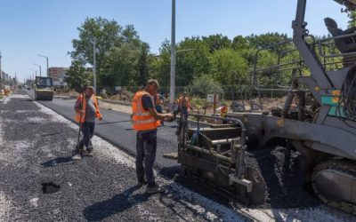 Prelungirea Ghencea: S-a început asfaltarea pe tronsonul 3