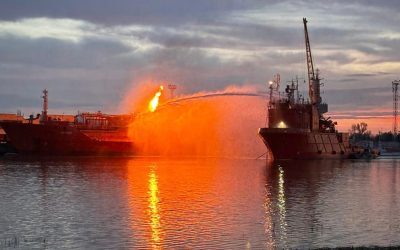 Rusia a atacat portul Izmail din Ucraina, la granița cu România. Incendiu la infrastructura portuară