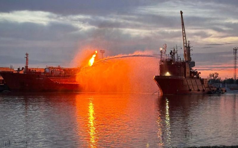 Rusia a atacat portul Izmail din Ucraina, la granița cu România. Incendiu la infrastructura portuară