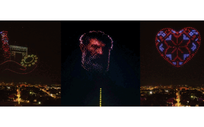 Drone românești, spectacol de 450 la Târgu Jiu